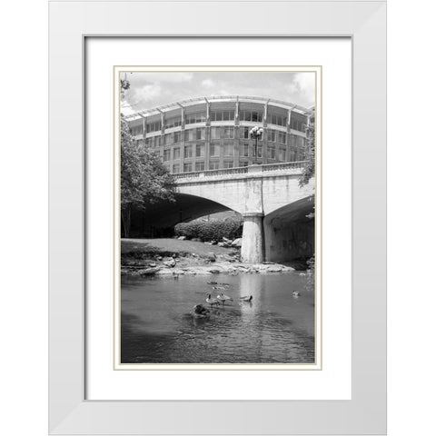Talk of the Town 2 White Modern Wood Framed Art Print with Double Matting by Malone, Will
