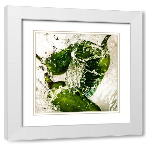 JalapeÃ±o Dance White Modern Wood Framed Art Print with Double Matting by Malone, Will