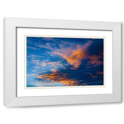 A New Day White Modern Wood Framed Art Print with Double Matting by Malone, Will
