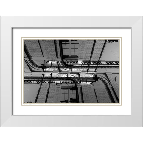 Anderson Doodle White Modern Wood Framed Art Print with Double Matting by Malone, Will