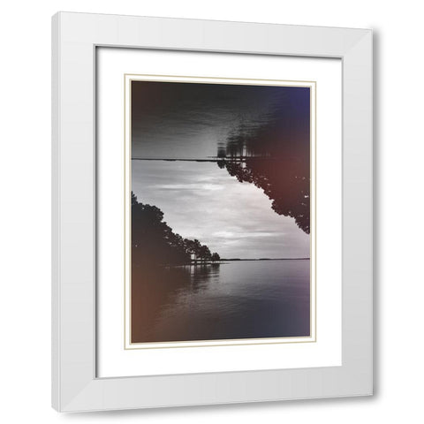 The Upside Down White Modern Wood Framed Art Print with Double Matting by Malone, Will