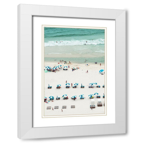White Sands  White Modern Wood Framed Art Print with Double Matting by Malone, Will