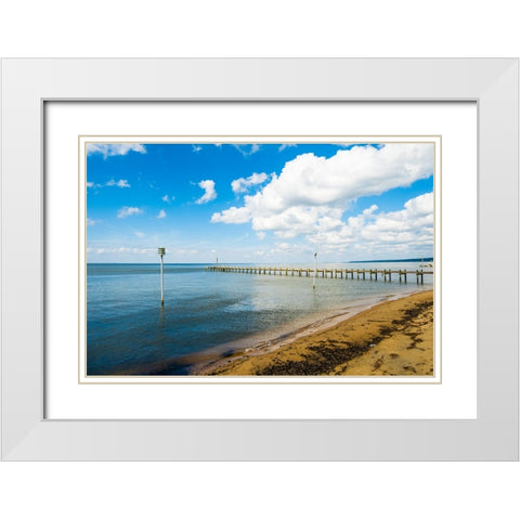 Great Weather White Modern Wood Framed Art Print with Double Matting by Malone, Will