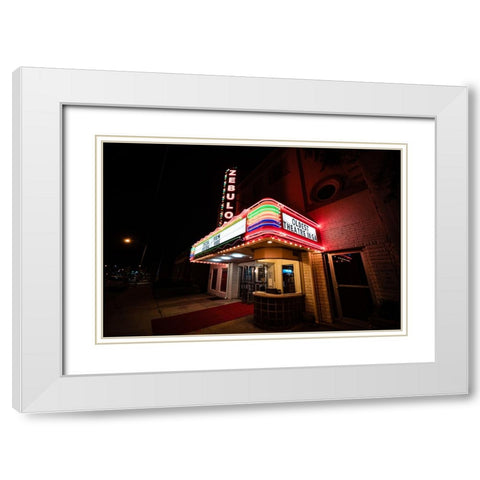 Zebulon White Modern Wood Framed Art Print with Double Matting by Malone, Will