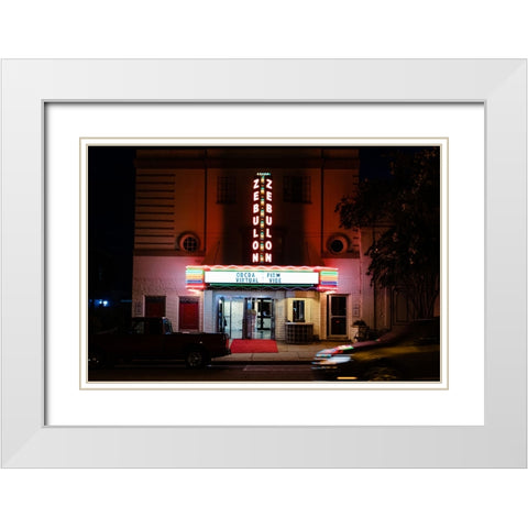 Zebulon 2 White Modern Wood Framed Art Print with Double Matting by Malone, Will