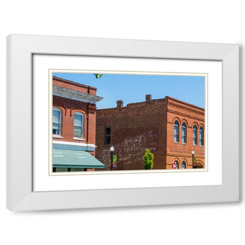 Spearmint White Modern Wood Framed Art Print with Double Matting by Malone, Will