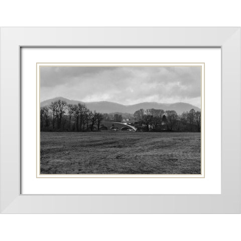 Airfield White Modern Wood Framed Art Print with Double Matting by Malone, Will