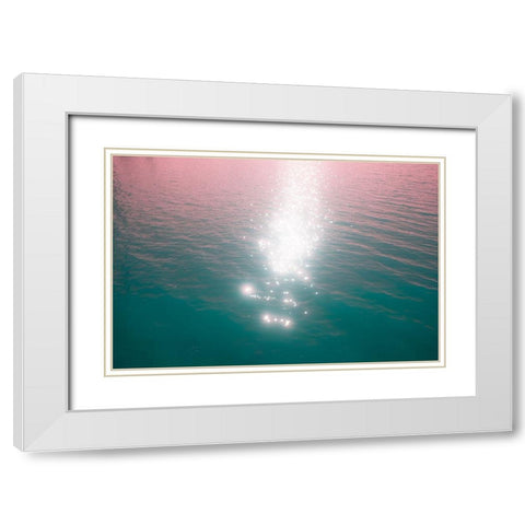 Lake Chatuge White Modern Wood Framed Art Print with Double Matting by Malone, Will