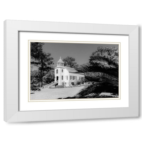 First Pres 2 White Modern Wood Framed Art Print with Double Matting by Malone, Will