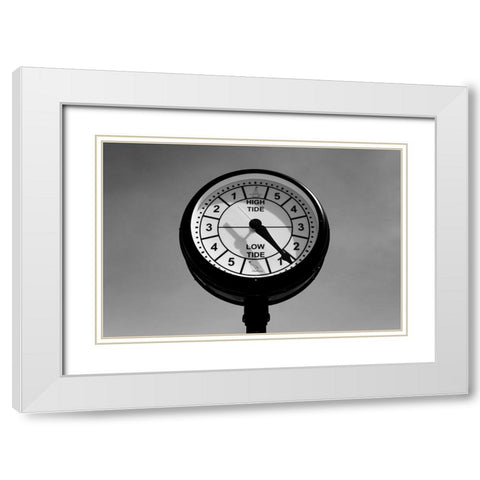 High Tide Low Tide White Modern Wood Framed Art Print with Double Matting by Malone, Will