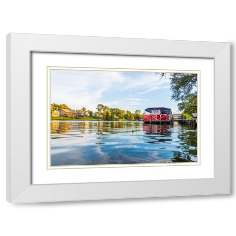 Cane River Queen 3 White Modern Wood Framed Art Print with Double Matting by Malone, Will