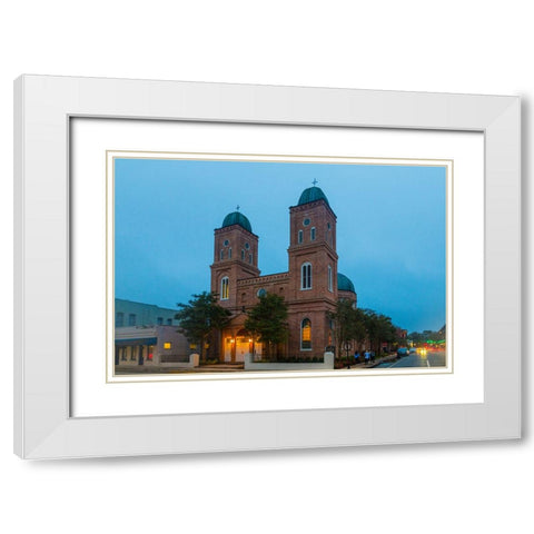 Minor Basilica White Modern Wood Framed Art Print with Double Matting by Malone, Will