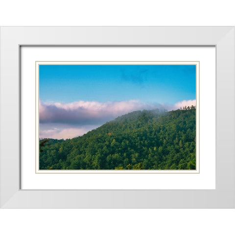 Smokey Morning 2 White Modern Wood Framed Art Print with Double Matting by Malone, Will