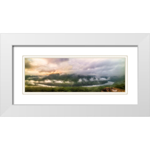 Snooper White Modern Wood Framed Art Print with Double Matting by Malone, Will
