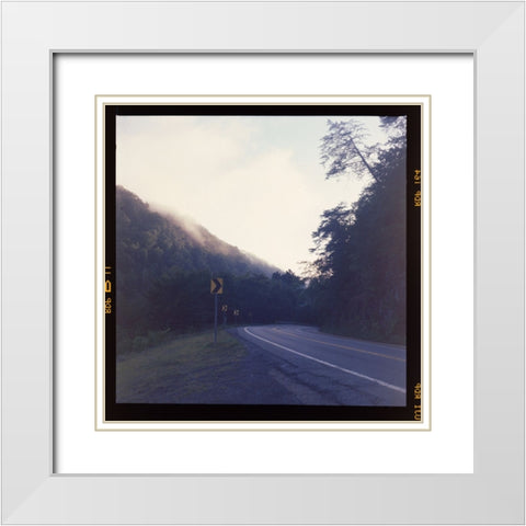 Ocoee Road White Modern Wood Framed Art Print with Double Matting by Malone, Will