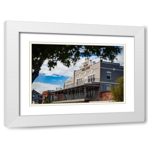 Opera House White Modern Wood Framed Art Print with Double Matting by Malone, Will