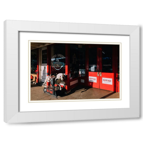 Old Paint White Modern Wood Framed Art Print with Double Matting by Malone, Will