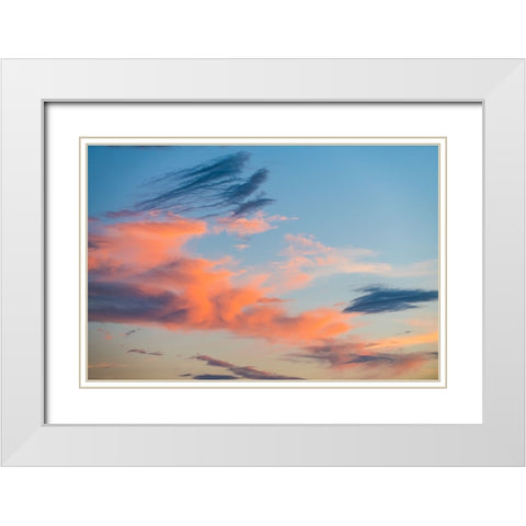 Texas Sunset  White Modern Wood Framed Art Print with Double Matting by Malone, Will