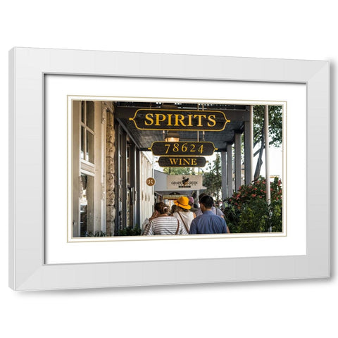 Woman in the Yellow Hat White Modern Wood Framed Art Print with Double Matting by Malone, Will