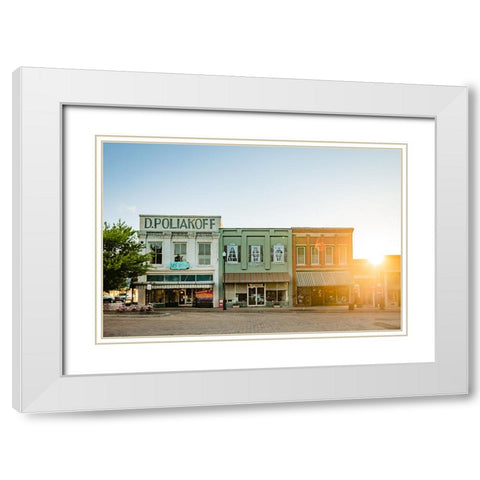 Antiques White Modern Wood Framed Art Print with Double Matting by Malone, Will