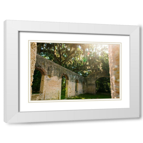 Chapel of Ease White Modern Wood Framed Art Print with Double Matting by Malone, Will
