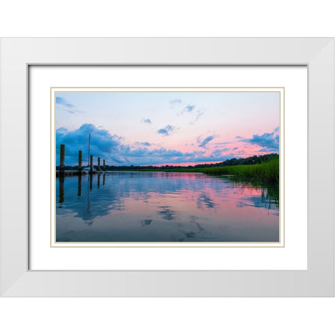 Cotton Candy  White Modern Wood Framed Art Print with Double Matting by Malone, Will
