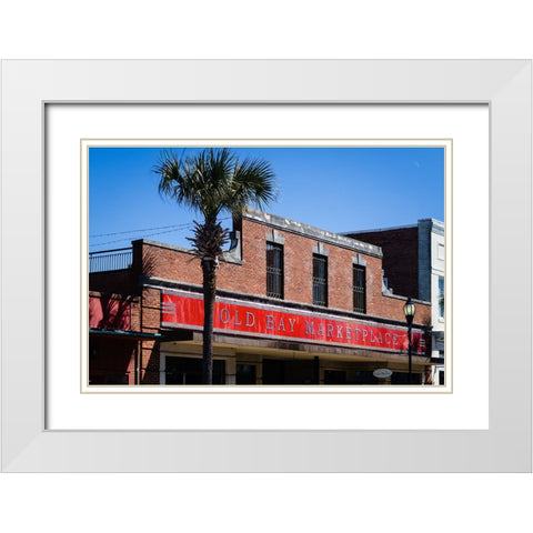 Old Bay Marketplace White Modern Wood Framed Art Print with Double Matting by Malone, Will