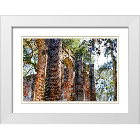 Old Sheldon 1 White Modern Wood Framed Art Print with Double Matting by Malone, Will