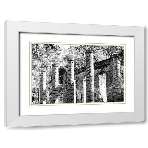 Old Sheldon 2 White Modern Wood Framed Art Print with Double Matting by Malone, Will