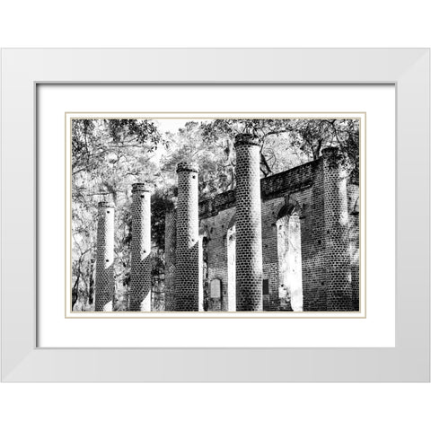 Old Sheldon 2 White Modern Wood Framed Art Print with Double Matting by Malone, Will