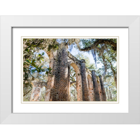 Old Sheldon 3 White Modern Wood Framed Art Print with Double Matting by Malone, Will