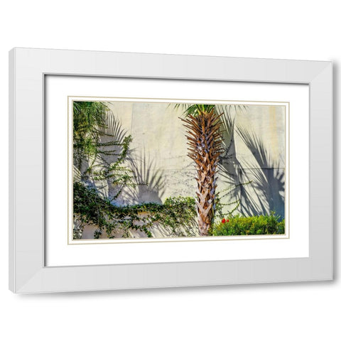 Shadows White Modern Wood Framed Art Print with Double Matting by Malone, Will