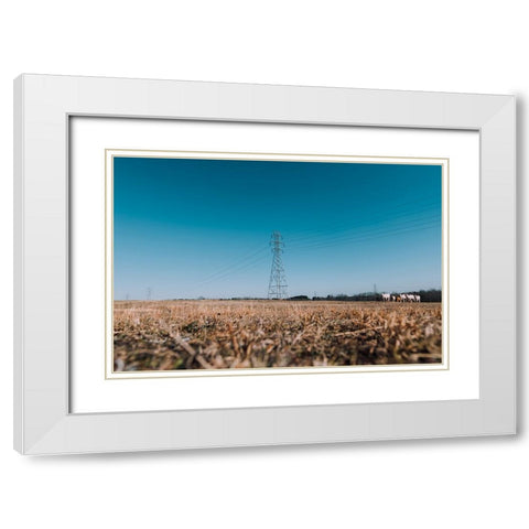Here They Come Re-Edit White Modern Wood Framed Art Print with Double Matting by Malone, Will