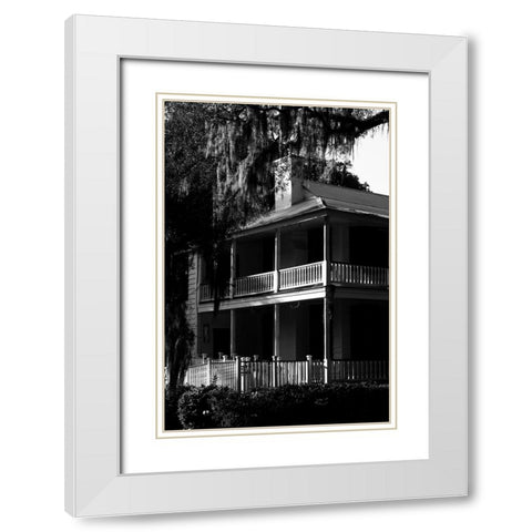 Bluffton House White Modern Wood Framed Art Print with Double Matting by Malone, Will