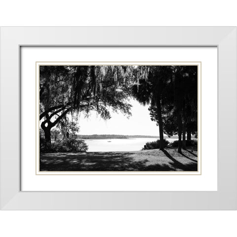 Bluffton Scene  White Modern Wood Framed Art Print with Double Matting by Malone, Will