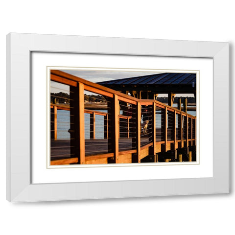 Golden Boi White Modern Wood Framed Art Print with Double Matting by Malone, Will