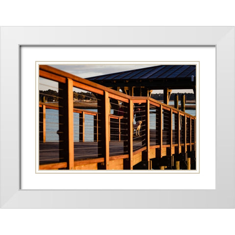 Golden Boi White Modern Wood Framed Art Print with Double Matting by Malone, Will
