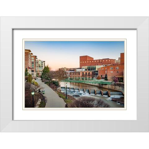 GVL 1 White Modern Wood Framed Art Print with Double Matting by Malone, Will