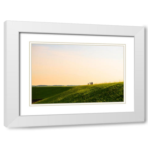 A Long Way 2 White Modern Wood Framed Art Print with Double Matting by Malone, Will