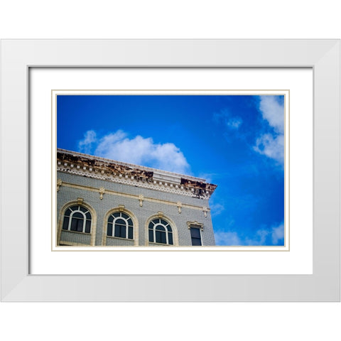 Business Exchange 1 White Modern Wood Framed Art Print with Double Matting by Malone, Will