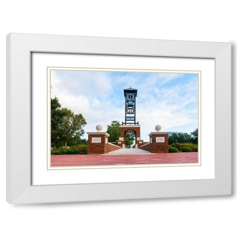 Centennial Plaza 2 White Modern Wood Framed Art Print with Double Matting by Malone, Will