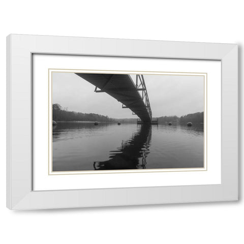 Hartwell Fog 2 White Modern Wood Framed Art Print with Double Matting by Malone, Will