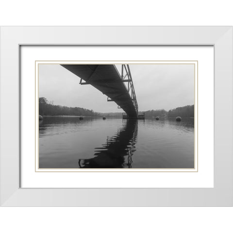Hartwell Fog 2 White Modern Wood Framed Art Print with Double Matting by Malone, Will
