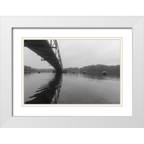 Hartwell Fog 3 White Modern Wood Framed Art Print with Double Matting by Malone, Will