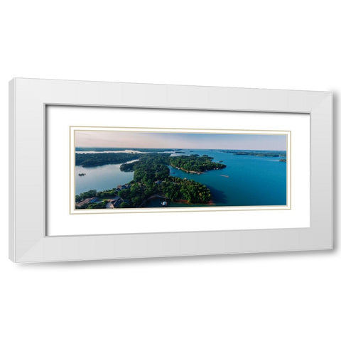 Hartwell Pano White Modern Wood Framed Art Print with Double Matting by Malone, Will