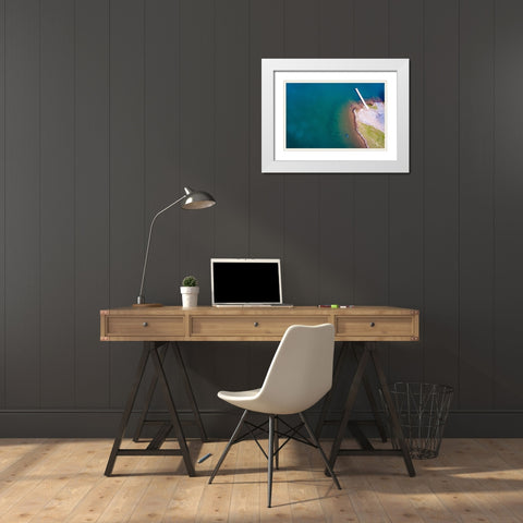 Hartwell Paradise White Modern Wood Framed Art Print with Double Matting by Malone, Will
