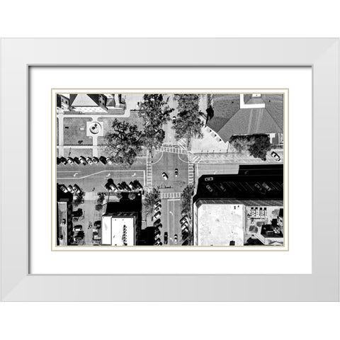 Hustle White Modern Wood Framed Art Print with Double Matting by Malone, Will