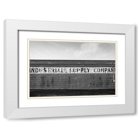 Industrial Supply White Modern Wood Framed Art Print with Double Matting by Malone, Will