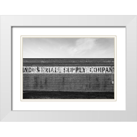 Industrial Supply White Modern Wood Framed Art Print with Double Matting by Malone, Will