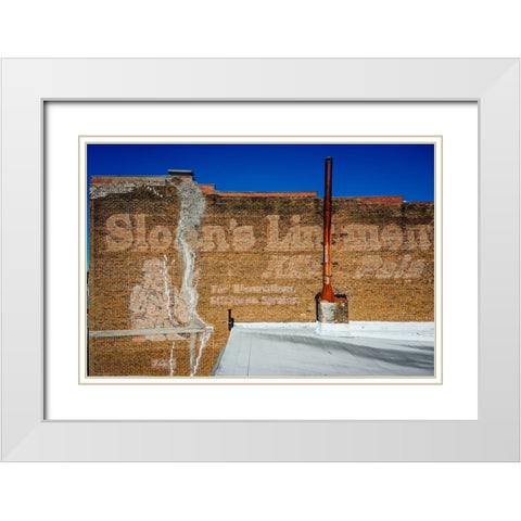 Kills Pain White Modern Wood Framed Art Print with Double Matting by Malone, Will